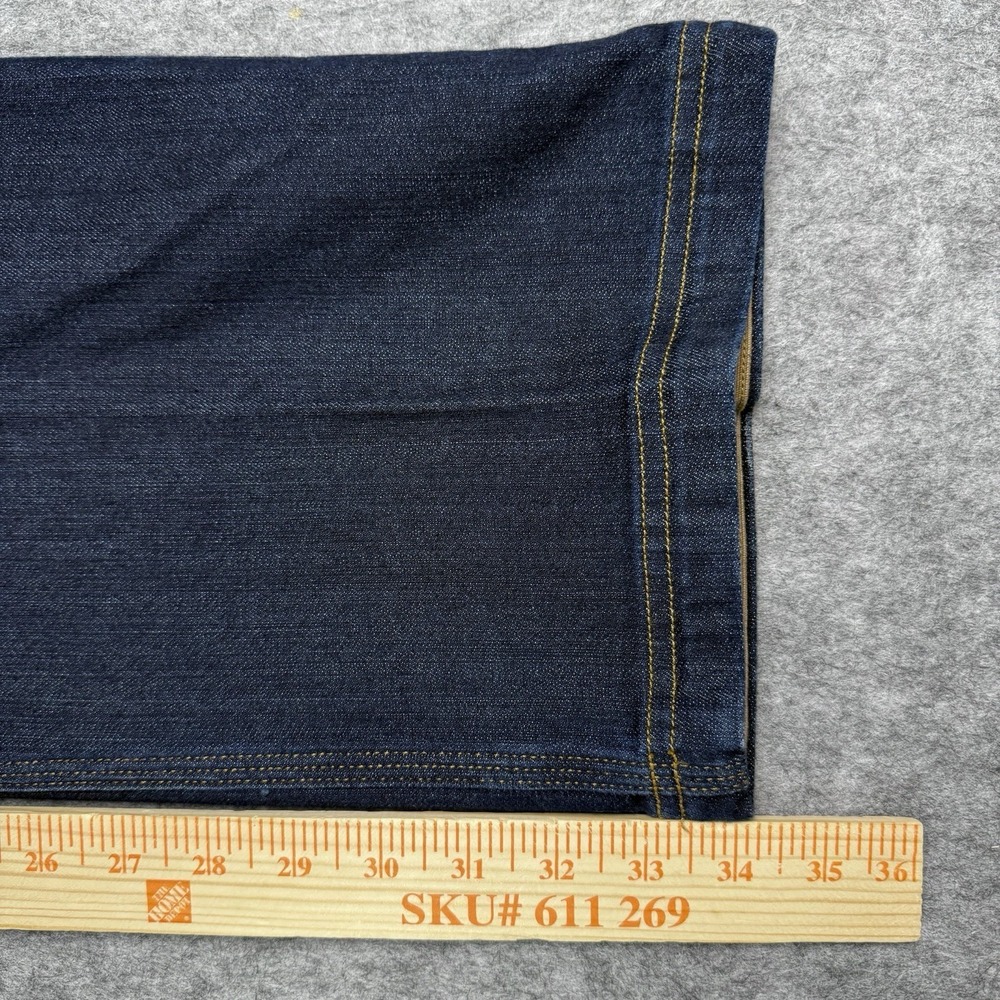 Duluth Trading Co Ballroom Double Flex Jeans Men 42x34 Relaxed Fit Dark Wash EUC - Picture 8 of 14